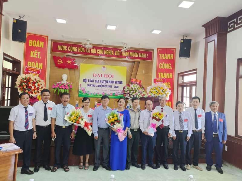 Huyện Nam Giang tổ chức Đại hội Hội Luật gia huyện lần thứ I, nhiệm kỳ 2023-2028